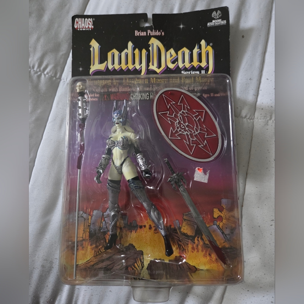 Lady Death Action Figure with Accessories, Brand New